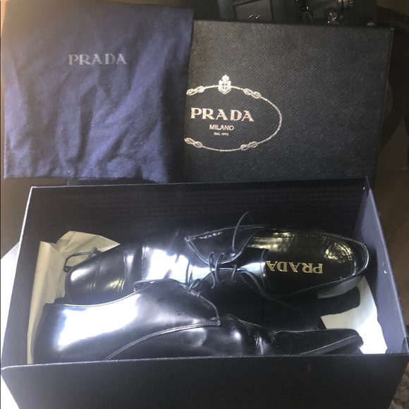 Prada Spazzolato Fume loafers. 9.5 but 10.5 - 11. - Picture 5 of 7